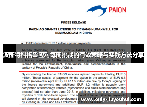 波斯特科格鲁应对每周挑战的有效策略与实践方法分享
